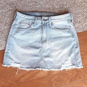 American Eagle Outfitters Light Blue Denim Skirt